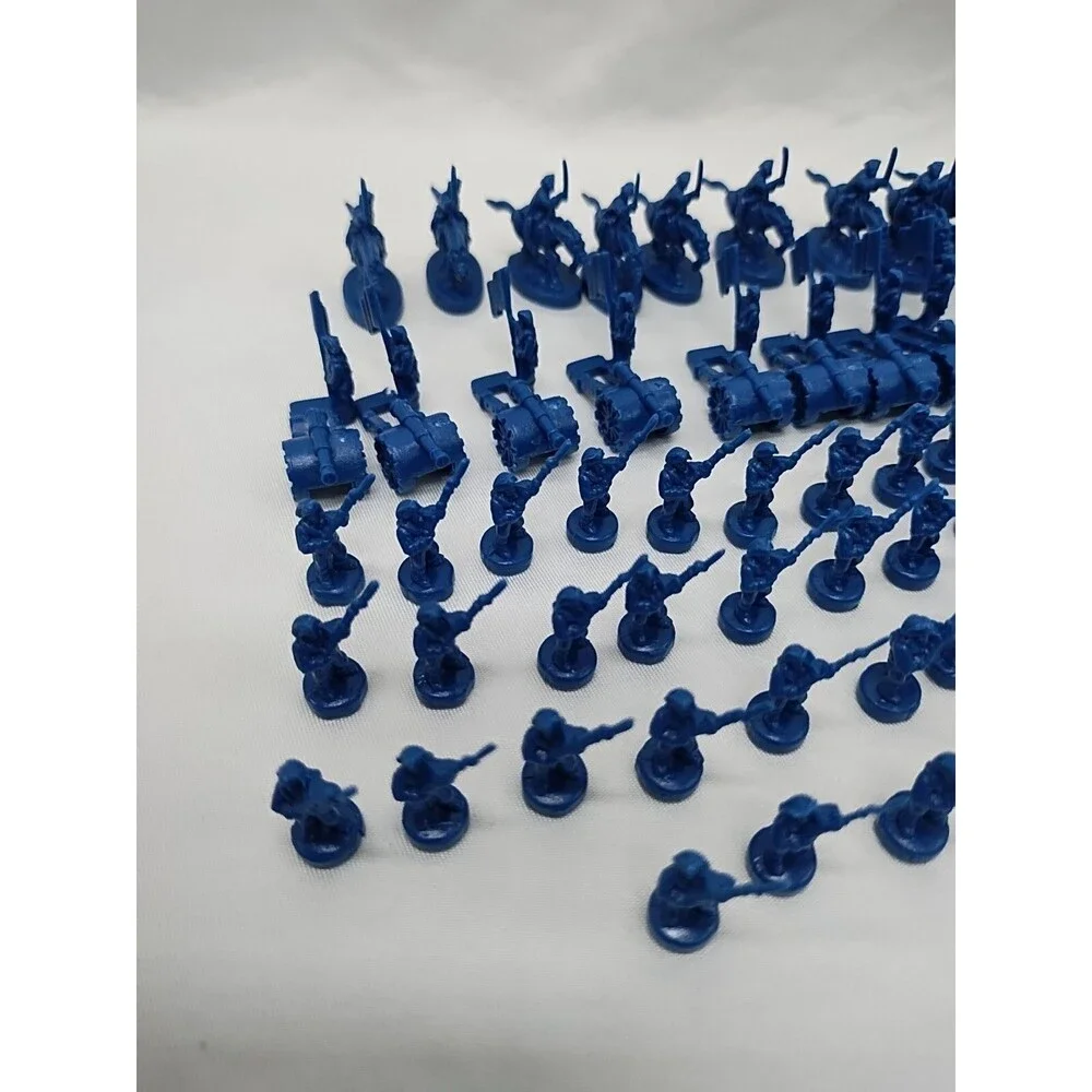 Set Of (60) 2003 Risk Blue Board Game Player Pieces